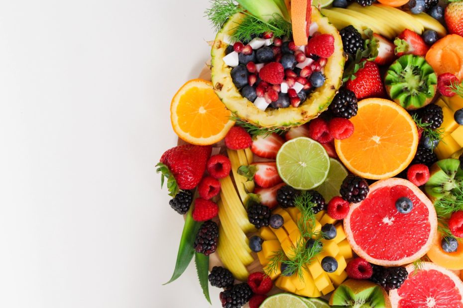 colores de frutas y vegetales